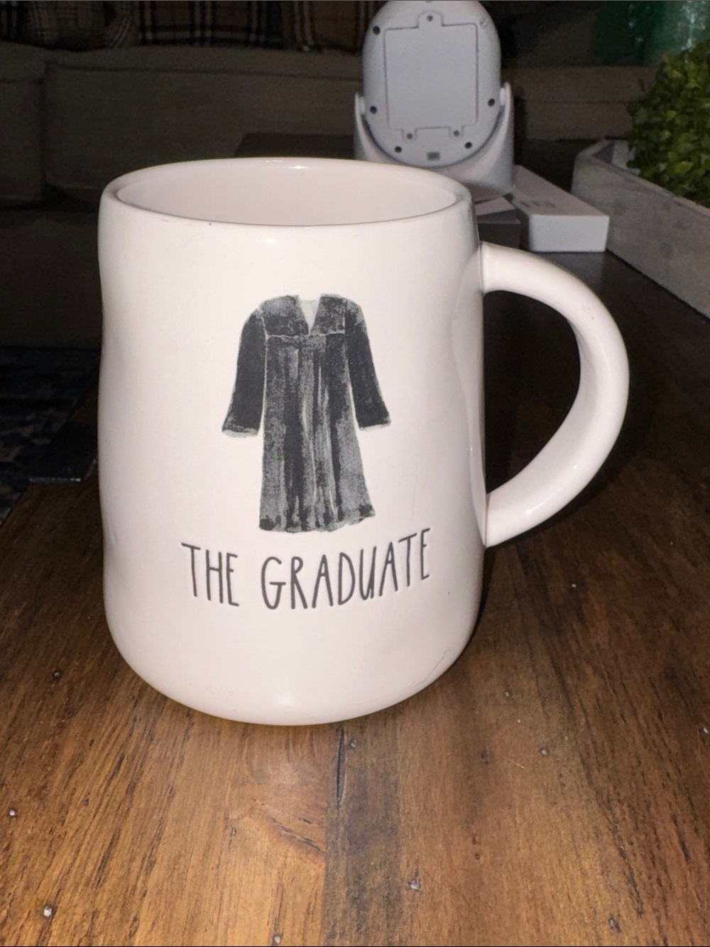 RAE DUNN Magenta Artisan Collection Ceramic Mug Cup THE GRADUATE